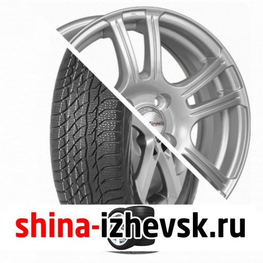 Колесо в сборе Viatti Bosco зима (V-526) 205/70 R15 T 96 + X-trike X105 6xR15 4×98 ET35 DIA58.1 Серебристый в Ижевске